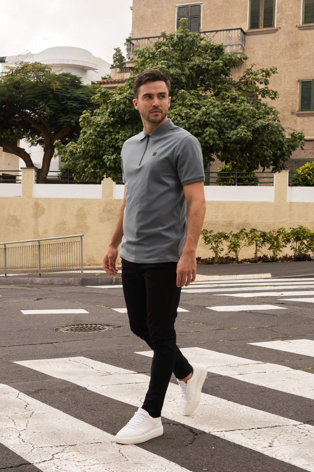 Kurzarm-Polo Olroy Raf Blau