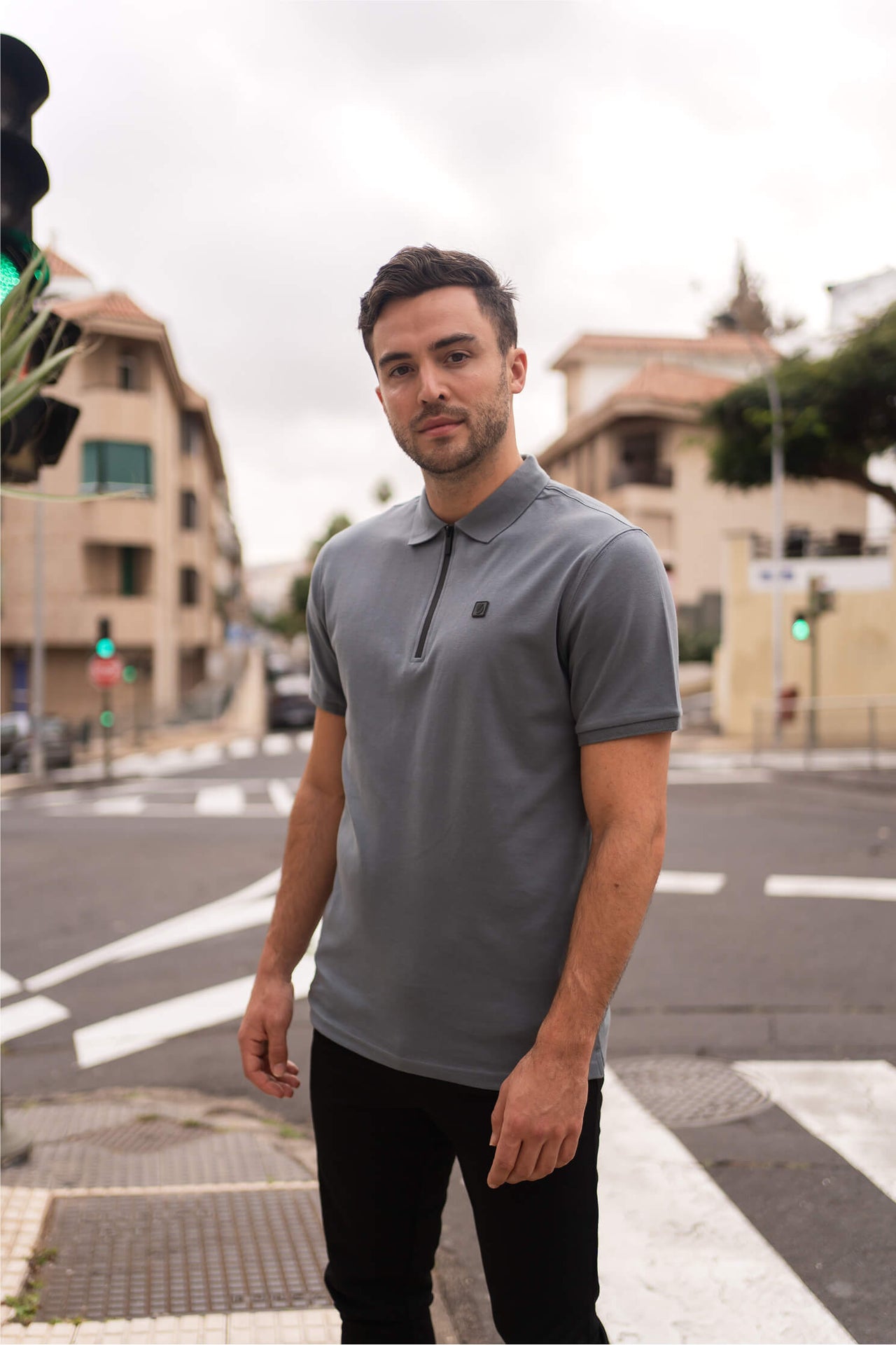 Kurzarm-Polo Olroy Raf Blau