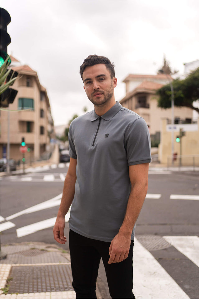 Kurzarm-Polo Olroy Raf Blau