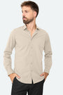 Stretch-Shirt Felix Brown