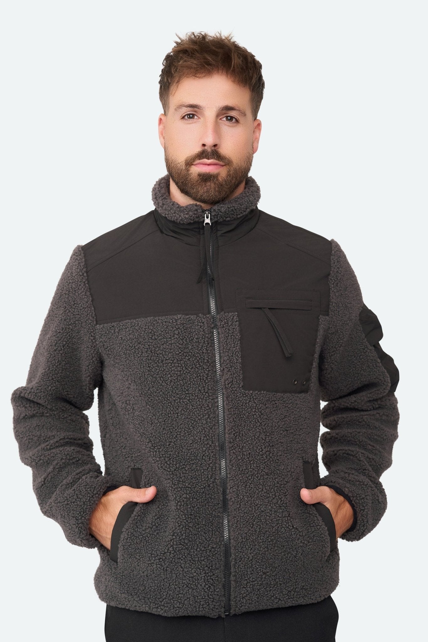 Teddy Jacket Antra Melange - Solution Clothing