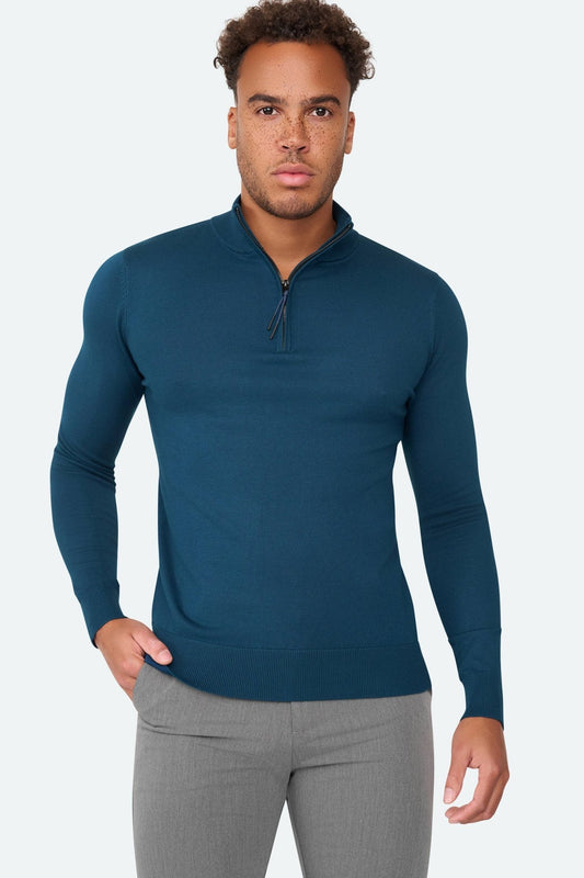 Zipper pullover Simon Navy - Solution Clothing